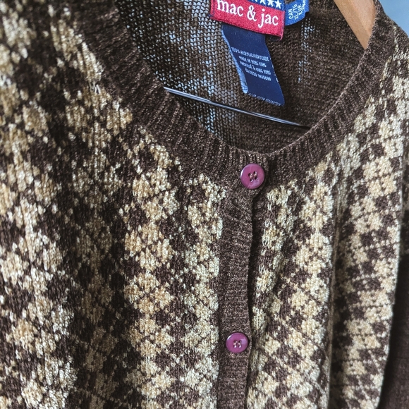 Vintage Mac & Jac 'Old Man' Light Cardigan Sweater - XL - Picture 6 of 12